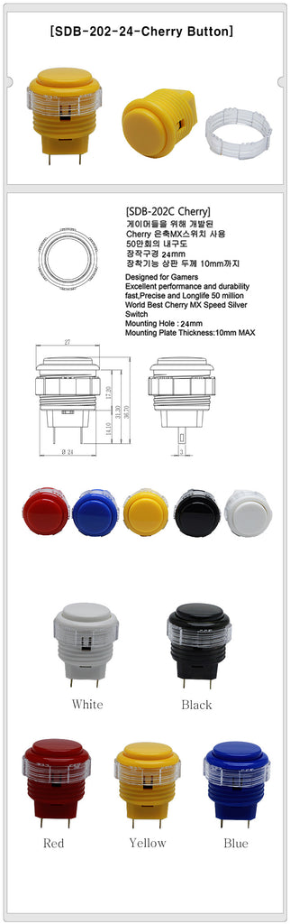 Crown 202-24 Mechanical Arcade Button - ASIndo.pro